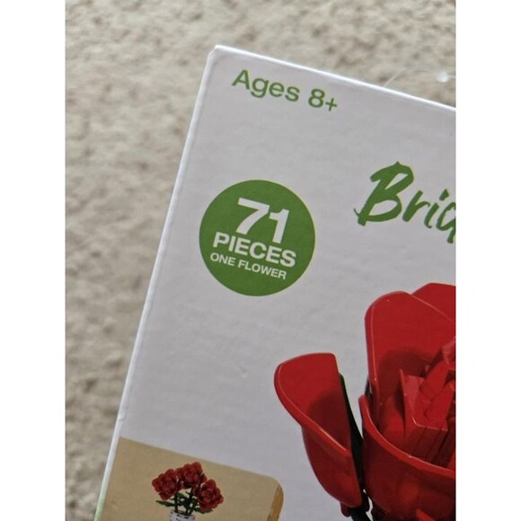 Brickcraft Bricktanicals Rose 71-Piece Building Set (New) - Picture 3 of 4